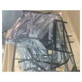 Mainstays Albany Lane 6 piece Outdoor Patio Dining Set  Black (Umbrella Base Sold Separately)