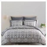 FIELDCREST PIECE COMFORTER SET 100% COTTON  KING SIZE