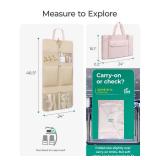 BAGSMART Garment Bags for Travel Foldable Carry on Suit Carrier for Hanging Clothes Stylish Dress Carrier Large Convertible Weekender Garment Bags for Women Men
