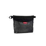 pack all Water-Resistant Material Zipper Pouch, Mesh Zipper Bags for Storage, Travel, Office (Black, Medium)