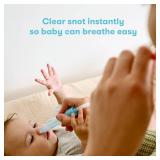 Frida Baby NoseFrida SnotSucker for Baby, Nasal Aspirator for Baby, Nose Sucker Baby Nasal Aspirator & 4 Hygiene Filters to Help Baby Breathe Easy