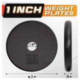 Yes4All 1-inch Cast Iron Weight Plates for Dumbbells Standard Weight Disc Plates (5 lbs, Set of 2)