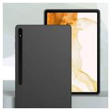 Galaxy Tab S8 Plus (2022),Galaxy Tab S7 Plus Case (2020), Thin and Soft Tablet Protective Cover for Samsung Galaxy Tab S8 Plus/S7 FE/S7 Plus/ S8+/ S7+ 12.4 Inch, Black - Retail: $10