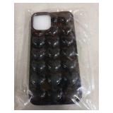 DMaos Compatible with iPhone 14/iPhone 13 Case for Women, 3D Pop Bubble Heart Kawaii Gel Cover, Cute Girly 6.1 inch - Black - Retail: $8