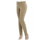 SATINATO Womenâs Khaki Dress Pants Work Straight Leggings Skinny Trousers with Pockets Casual Business Office 4 - Retail: $33