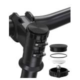 SUPMEGA Bike Mount for AirTag, Hidden Bicycle Stem Cap Mount for AirTag, Anti-Theft Bike GPS Tracker Accessory Waterproof Holder for Bicycles with Headset Cap Size of 1-1/8" & 1-1/4" - Retail: $14