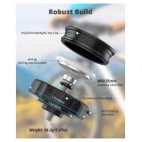 SUPMEGA Bike Mount for AirTag, Hidden Bicycle Stem Cap Mount for AirTag, Anti-Theft Bike GPS Tracker Accessory Waterproof Holder for Bicycles with Headset Cap Size of 1-1/8" & 1-1/4" - Retail: $14