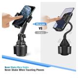 Miracase Cup Holder Phone Mount for Car, Universal Phone Holders for Your Car, Long Neck Adjustable Car Cup Cell Phone Mount for iPhone Samsung Google and All 4.0-7.0 inches Smartphones - Retail: $22