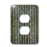 3dRose lsp_45028_6 Corrugated Metal Outlet Cover - Retail: $14