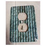 3dRose lsp_45028_6 Corrugated Metal Outlet Cover - Retail: $14