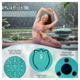 Steel Tongue Drum 6 Inche 11 Note Steel Drums Rain Chime,Raindrop Drum,Rain Drum for Outside Garden Green - Retail: $16