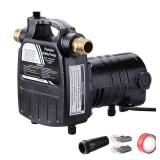EXTRAUP 115Volt 1/2HP 1500 GPH Heavy Duty High Pressure Cast Iron Casing Water Transfer Utility Pump With Brass Connectors and Suction Strainer - Retail: $100
