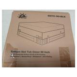 Zettum 90-Inch Hot Tub Cover - Premium Waterproof Protection - Retail: $45