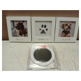 Pet Memory Frame Set with Paw Print Kit - Retail: $24