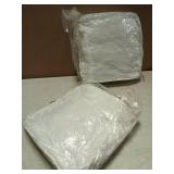 basic home 20x20 Decorative Throw Pillow Inserts-Down Feather Pillow Inserts-Square-Cotton Fabric-Set of 2-White. - Retail: $30