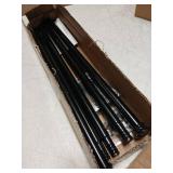 Black Metal 5/8" Curtain Rod - Retail: $45