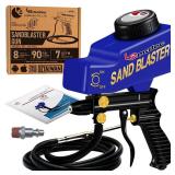 LE LEMATEC Professional Sandblaster Gun Kit: Effortless Surface Prep for DIY Enthusiasts | Versatile, Easy-to-Use Hobby Blaster for Metal & Wood Projects | Transforms Small Jobs - Retail: $71