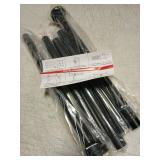 Thestoa Shower Curtain Rod Adjustable 43-78 inch, 1"Diameter Spring Tension Curtain Rod No Drill, Anti-Rust Non-Slip Shower Rod, Black Shower Curtain Rod for Bathroom Tension - Retail: $19