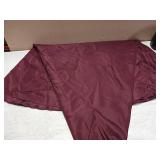 Waysle Burgundy 120 Inch Round Tablecloth, Washable Polyester Table Cover, for Wedding, Restaurant, Party & More