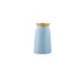 Lsbtaucp- Frosted Gold Border Ceramic vase, Simple Home Decoration, Suitable for Various Festivals, Good Shooting Props, a Good Choice of Gifts. (Light Blue) - Retail: $15