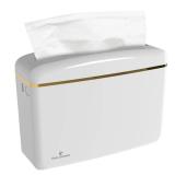 Countertop Multifold Hand Paper Towel Dispenser by Oasis Creations, Single Sheet Dispensing Glossy White