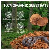 REPTI ZOO 72 Quart Reptiles Coconut Chip Substrate, Coco Husk Reptiles Bedding for Ball Python, Snakes, Geckos, Lizards, Tortoises, Frogs | Terrarium Tanks Substrate - Retail: $30