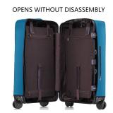 Linpr Transparent PVC Suitcase Cover, No Disassembly Required Clear Luggage Cover, Waterproof Travel Wrap Luggage Protectors (Blue, 28) - Retail: $22