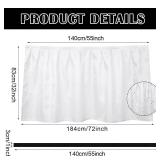 Windkream Fabric Sink Skirt Diamond Bathroom Stitch Self Stick Adhesive Waterproof Fabric Under Sink Curtain Skirt 55 x 32 Inch Adds Bathroom Storage(White,Fashion Style) - Retail: $12