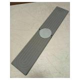 eormoe Diatomite Stone Sink Candy - Instant Dry Stone Sink Tray around Faucet, Prevents Moisture Buildup - Faucet Splash Guard for Bathroom Counter (Dark Grey, 20" x 3.9") - Retail: $17