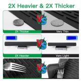 LONGKING 2X Thicker Stove Top Cover for Electric Stove - Silicone Stove Mat for Glass Top Stove, Glass Cooktop Protector, Dish Drying Mats For Kitchen, Range Covers for Electric Stove (Black, 28 x 20)