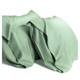 WishSmile Cooling Pillowcases Queen Pillow Cases Set of 2,Hair and Skin Friendly,Jade Green,20x30 inches - Retail: $14