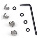 Cool Hand Customized Grips Screws for Beretta 92FS, 92S, M9, 92A1, 96A1, 92 INOX, 4 Stainless Steel Screws, 4 O Rings, T10 Torx Key, Silver, SB92-1-S - Retail: $10