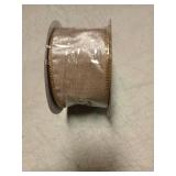 DINDOSAL Champagne Velvet Ribbon Wired 2.5" x 10 Yards Gold Christmas Tree Ribbon Decor, Wreaths, Crafts, Home Decor, Gift Wrapping, Garlands - Retail: $14