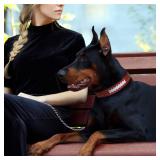 Pets First Tough Leather Pet Collar NFL Baltimore Ravens Premium Dog Collar, Limited Edition, Size Large. Best & Strongest Heavy-Duty Dog Collar!, Large (20-29" Long & 1" Wide) (BAL-3081-LG) - Retail: