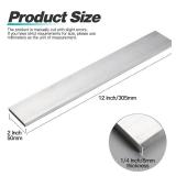3 Pieces 1/4" (6mm) X 2"(50mm) Square Aluminum Flat BAR 12"(305mm) Long,6061 General Purpose Plate,T6511 Solid New Mill Stock (1/4x2x12inch, 3Pcs) - Retail: $19