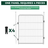 FXW Dog Playpen Accessories - Muffler Tubes, Compatible with FXW Rollick/Instant Dog Playpen (Replacement for HomePlus/Dog Gate) (32PCS, Black) Patented - Retail: $10