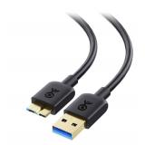 Cable Matters Long Micro USB 3.0 Cable - 15ft, External Hard Drive Cable, USBA to USB Micro B Cord, Compatible with Seagate, LaCie, Toshiba, Samsung, Western Digital/WD External Hard Drive, Black - Re