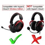 Microphone Replacement for Kingston HyperX Cloud II Wireless Gaming Headset, Detachable Mic Boom with LED Mute Indicator on PC PS5 PS4 Xbox Series X/S - Retail: $14