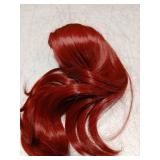 Miss U Hair 7-8 Inch 1/4 BJD Doll Wig Long Wavy Red MSD DOD Pullip Dollfie Doll Wig DIY Handmade Accessories - Retail: $12