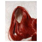 Miss U Hair 7-8 Inch 1/4 BJD Doll Wig Long Wavy Red MSD DOD Pullip Dollfie Doll Wig DIY Handmade Accessories - Retail: $12