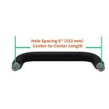 CKB 6" Shower Door Handle, Back to Back Shower Door Pull Compatible with 1/4" to 1/2" Thickness Glass for Glass Shower Doors, Matte Black with 304 Stainless Steel. - Retail: $29
