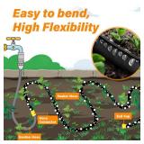 Winisok 100FT Thickened Flat Soaker Hose, Heavy Duty Double Layer Watering Hoses, Save 80% Water, Flexible Leakproof, Drip Irrigation Tubing for Garden Beds and Lawns (50 FT x 2Pack) - Retail: $13