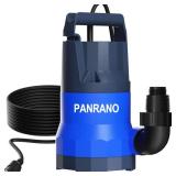 PANRANO Sump Pump 1.1HP Submersible Clean Dirty Water Pump 5000GPH Portable Draining Pumps for Pool Hot Tubs Basement Water Transfer