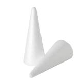 Juvale Cone Shapes Foam Cones for Crafts - 2.87 x 7.25 in White Polystyrene - 12 Pack - DIY Decor & Art Projects - Retail: $17
