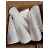Juvale Cone Shapes Foam Cones for Crafts - 2.87 x 7.25 in White Polystyrene - 12 Pack - DIY Decor & Art Projects - Retail: $17