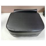 Black Leather Booster Seat Cushion