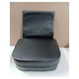 Black Leather Booster Seat Cushion
