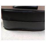 Black Leather Booster Seat Cushion