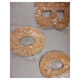 3 Pcs Boo Charcuterie Board - Large Wooden Cheese Platter 12"Lx10"W