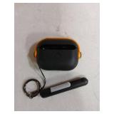 R-fun Compatible with Airpod Pro Case (2nd/1st Gen,2023/2022/2019) with Secure Lock & Cleaning Kit, Music Headset Protective Case Compatible with Airpods Pro 2 (USB-C/Lightning Cable), Black/Yellow